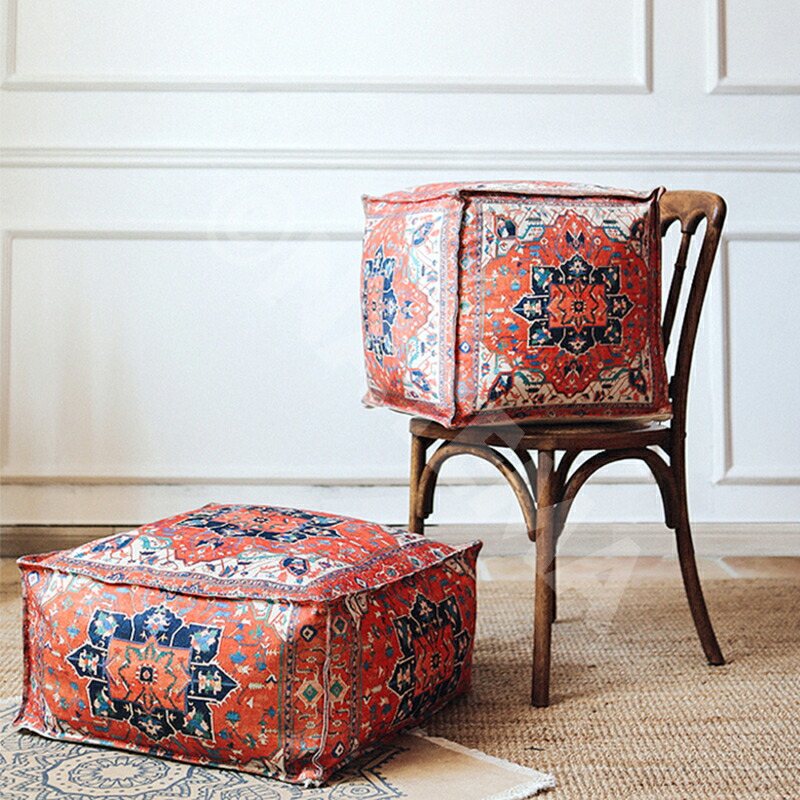 楽天市場】プフクッション キリム モロッカン モロッコ スツール