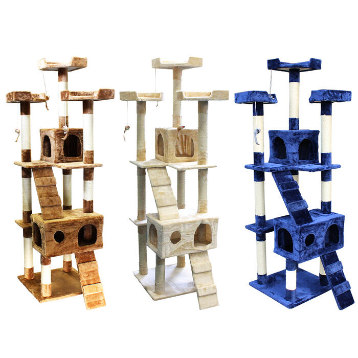 楽天市場】高さ170cm キャット タワー 全3色 ネコ ハウス 据え置き 爪