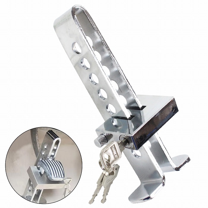 楽天市場】盗難防止 鍵付き ブレーキ ペダル ロック 高硬度 簡単