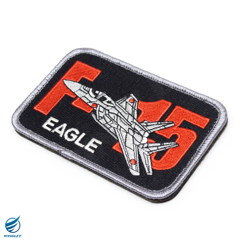 楽天市場】航空自衛隊 F-15 イーグル 刺繍 ワッペン 両面 ベルクロ