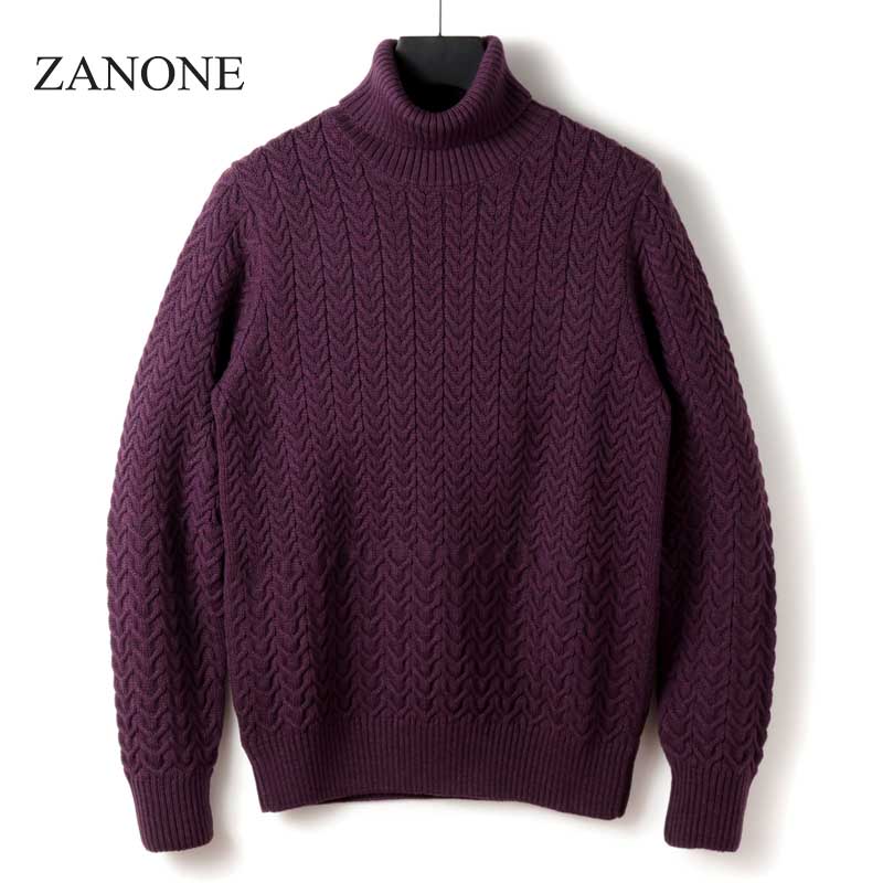 楽天市場】【40%OFF】ZANONE / ザノーネ｜ウールヘリンボーンケーブル