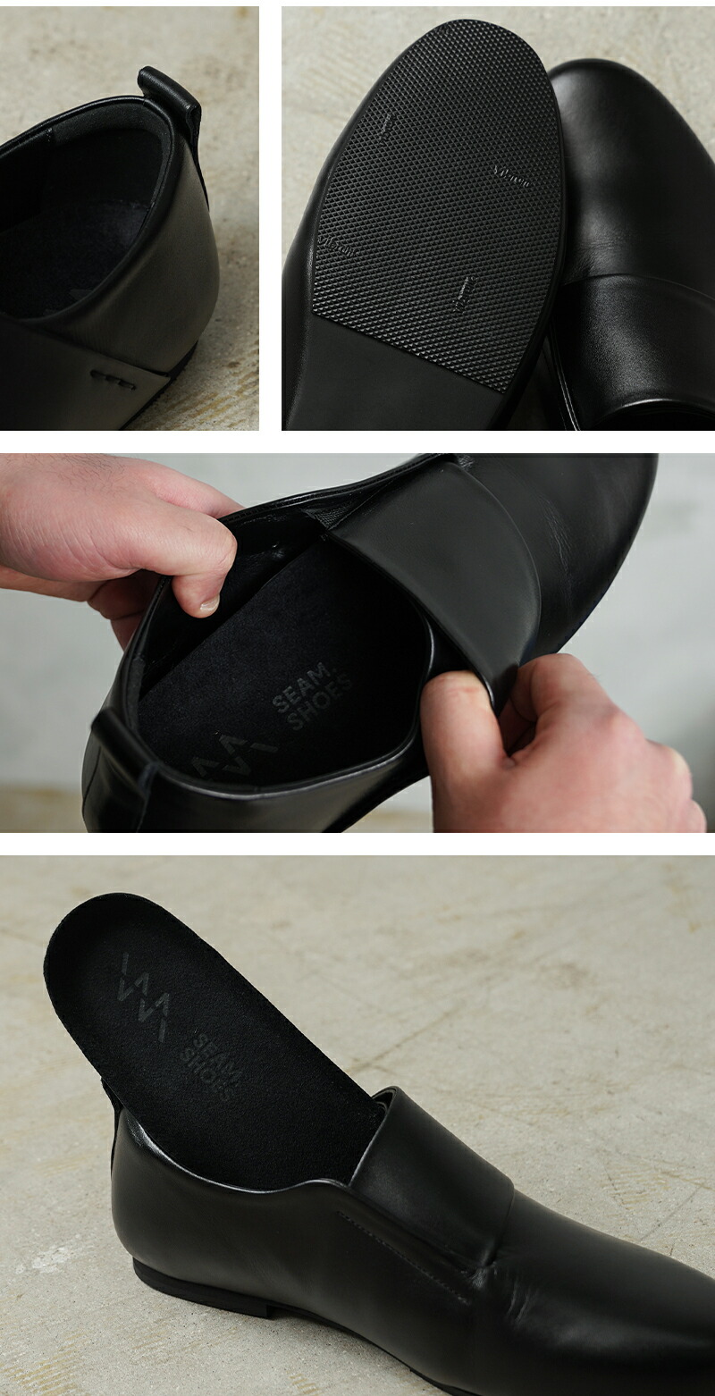 楽天市場】【最短即日発送】SEAM. SHOES シームシューズ MONK レザー