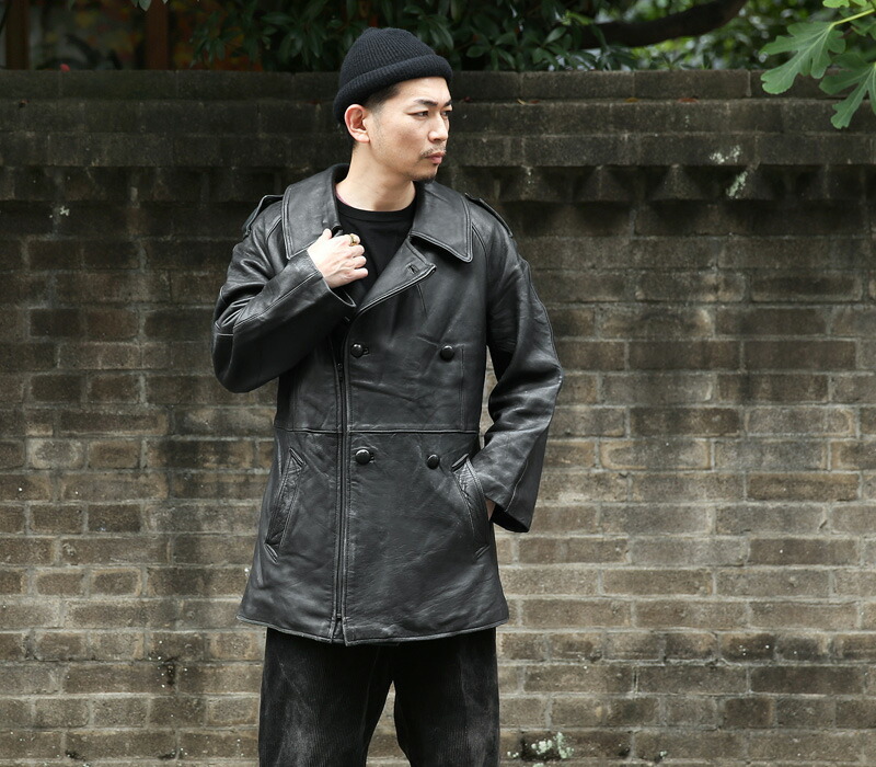 楽天市場】実物 USED フランス軍 1970~80's モーターサイクル レザー