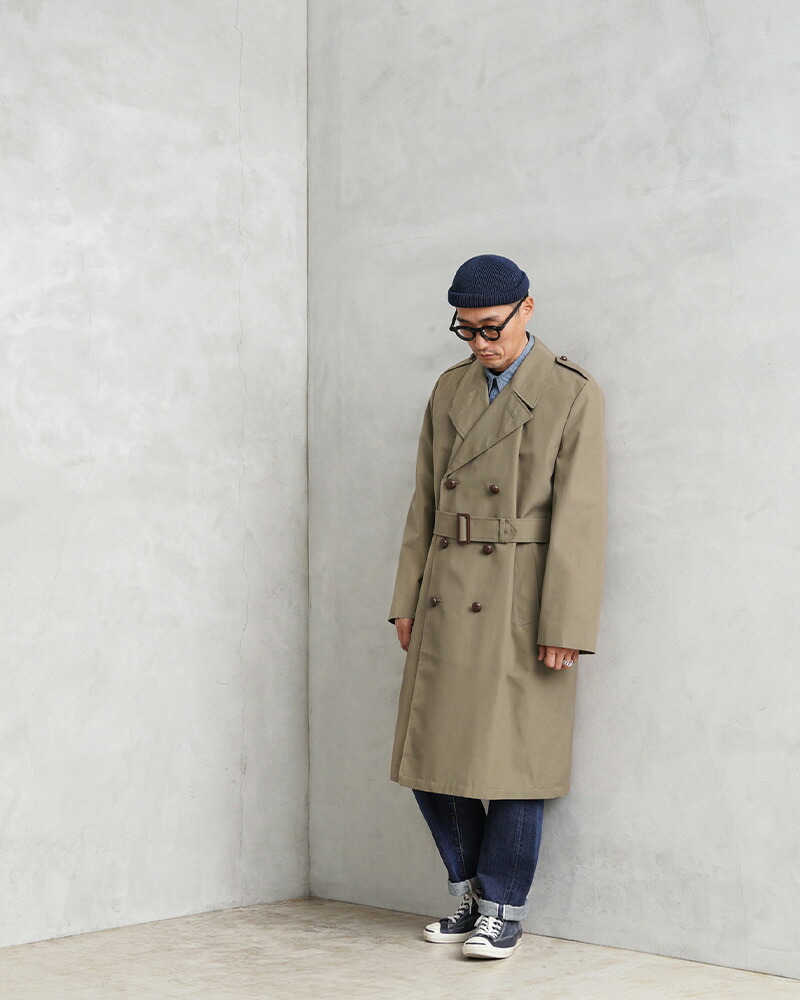 楽天市場】☆実物 USED オランダ軍 DOUBLE BREASTED トレンチコート