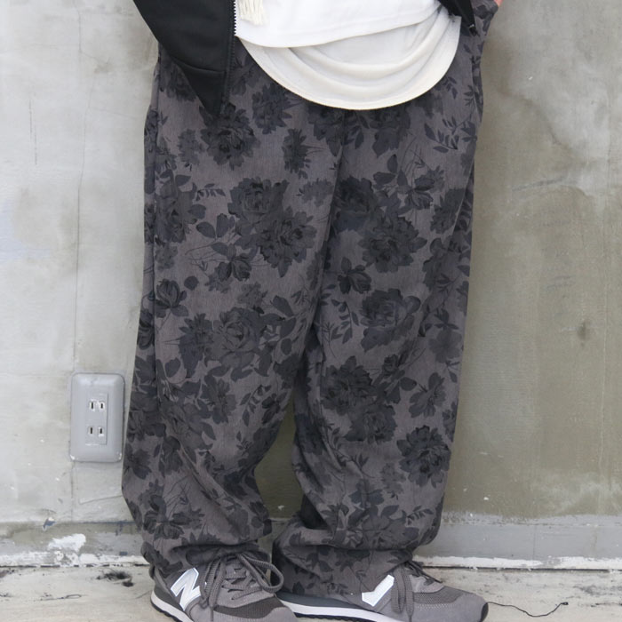 楽天市場】『シックな花柄！』 花柄ワイドパンツ ワイドパンツ メンズ