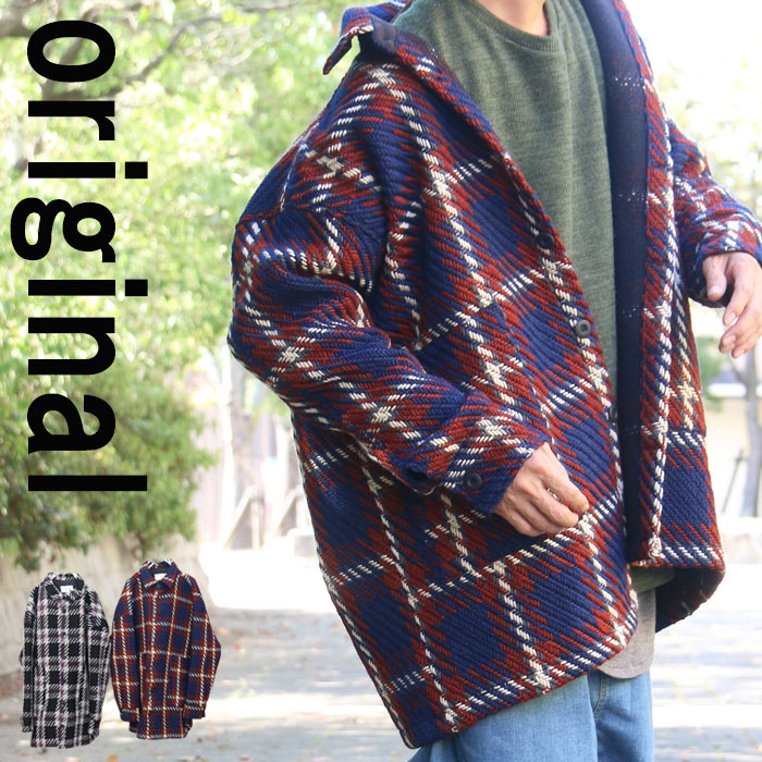 楽天市場】チェック柄ビッグジャケット メンズ ジャケット メンズ