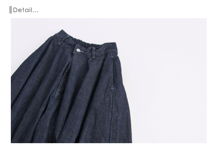 楽天市場】[A21803]HARVESTY(ハーベスティ) デニムカルメンキュロット