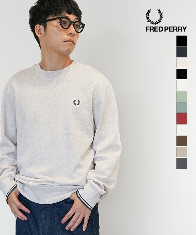 楽天市場】[M7535]FRED PERRY(フレッドペリー) Crew Neck Sweatshirt