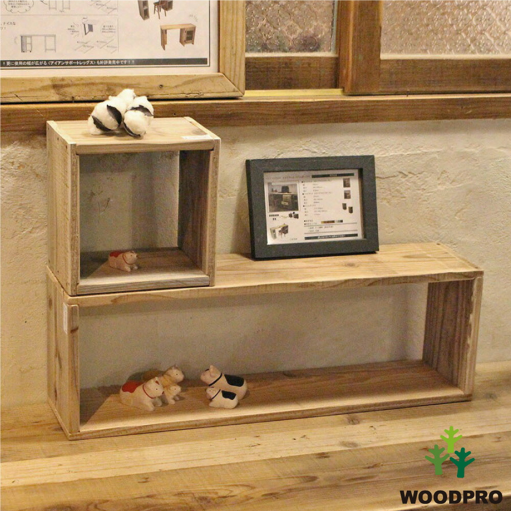 楽天市場】古材（本棚・ラック・カラーボックス｜収納家具