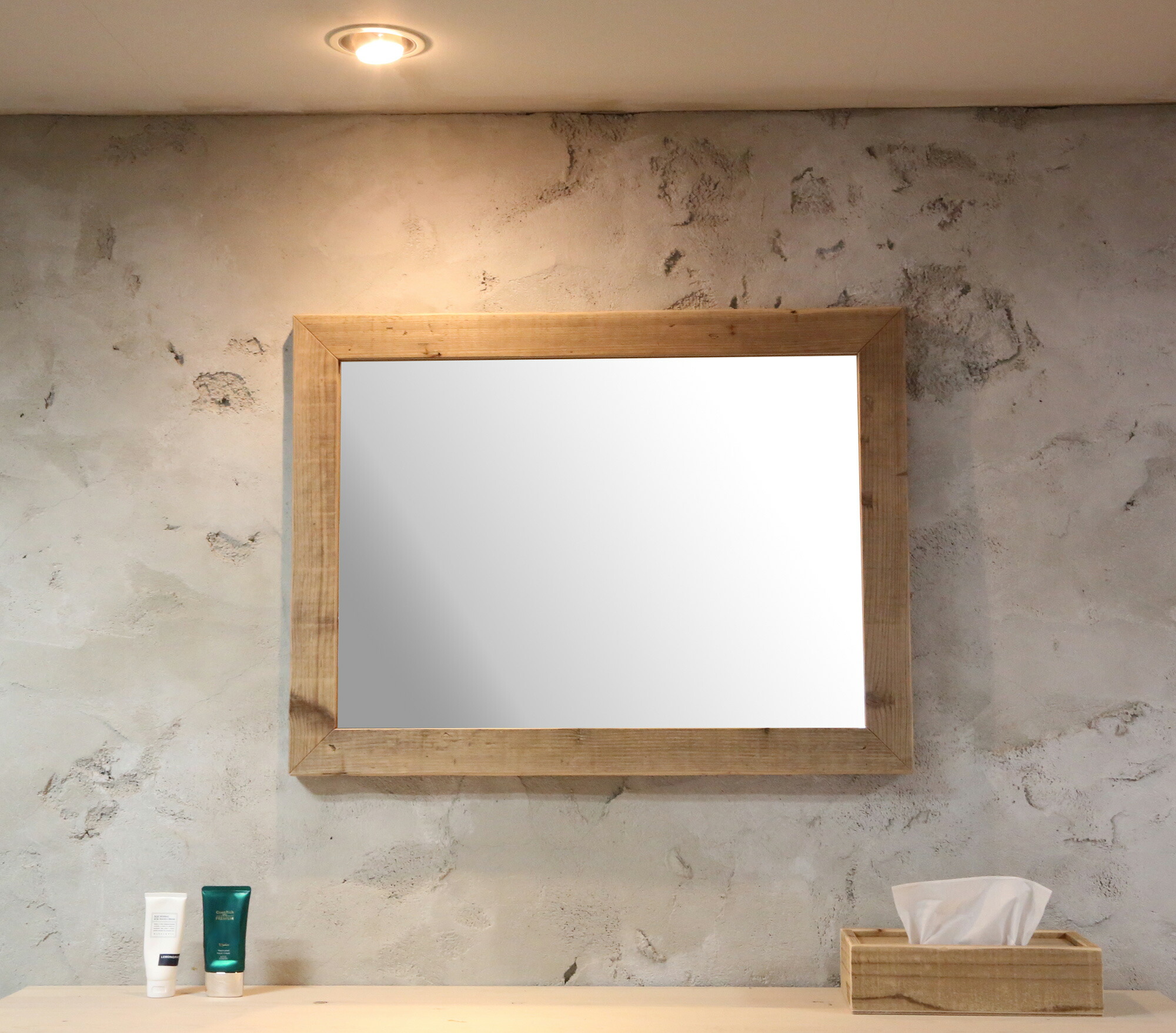 楽天市場】OLD ASHIBA（足場板古材）ミラー（鏡）A型（枠幅60mm