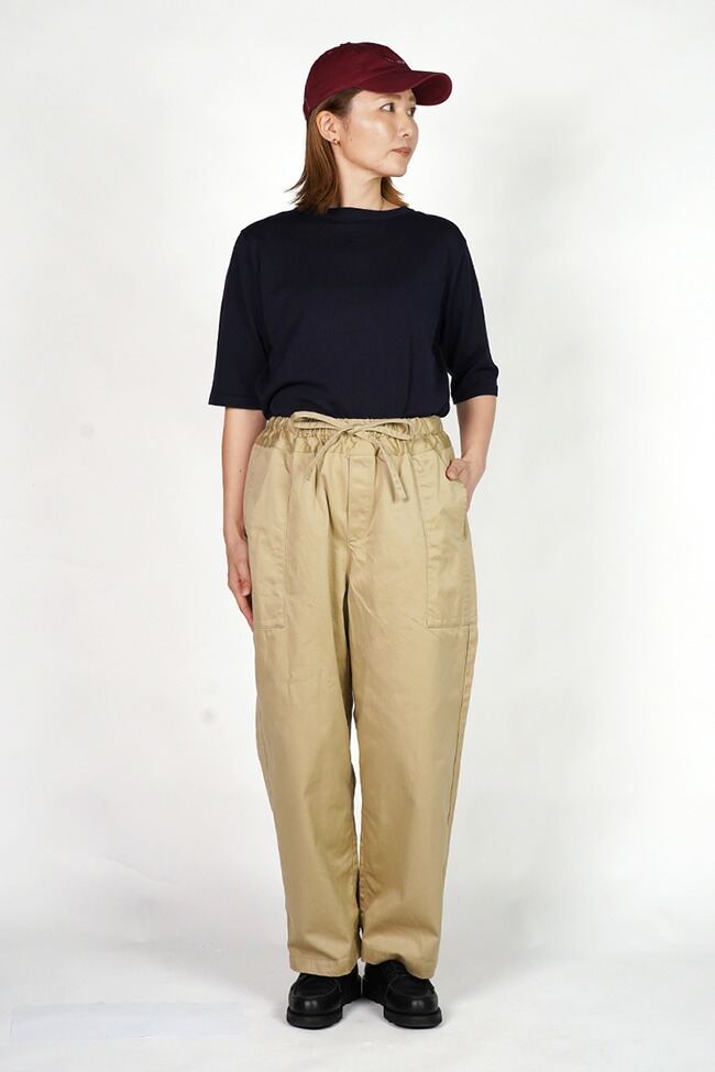 楽天市場】homspun ホームスパン 高密度 ウェポン ひもワイドパンツ