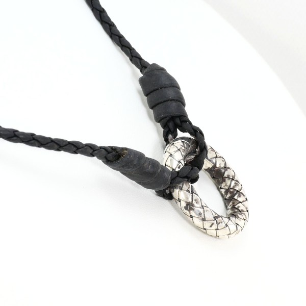 楽天市場】ボッテガヴェネタ イントレチャート サークル シルバー