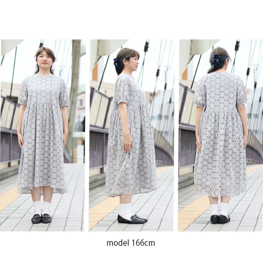 楽天市場】レース ワンピース 半袖 総レース 夏 レディース ナチュラル