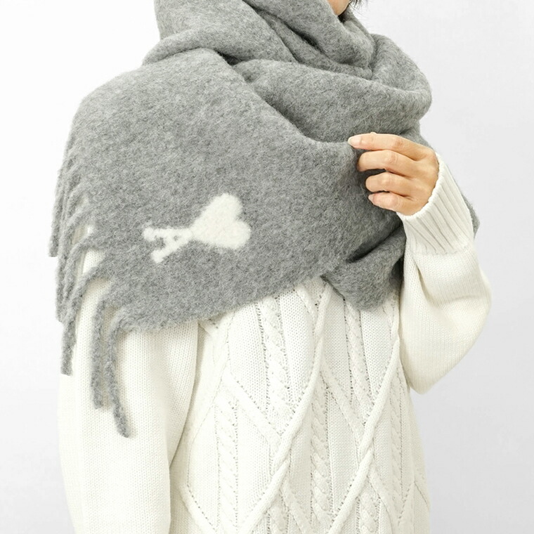 楽天市場】アミ AMI レディース メンズ マフラー AMI DE COEUR USF673