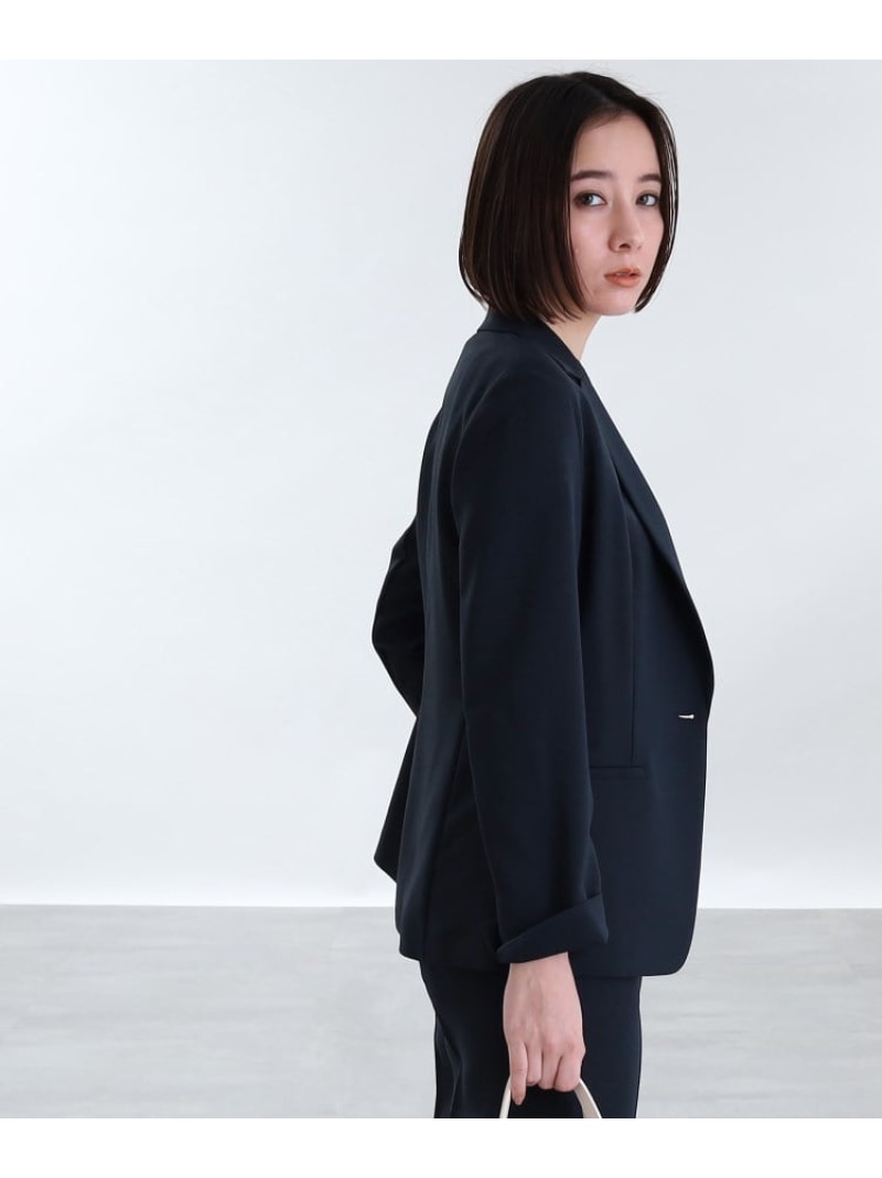 楽天市場】【定番スーツ/UVケア/洗える】ウール調テーラードジャケット