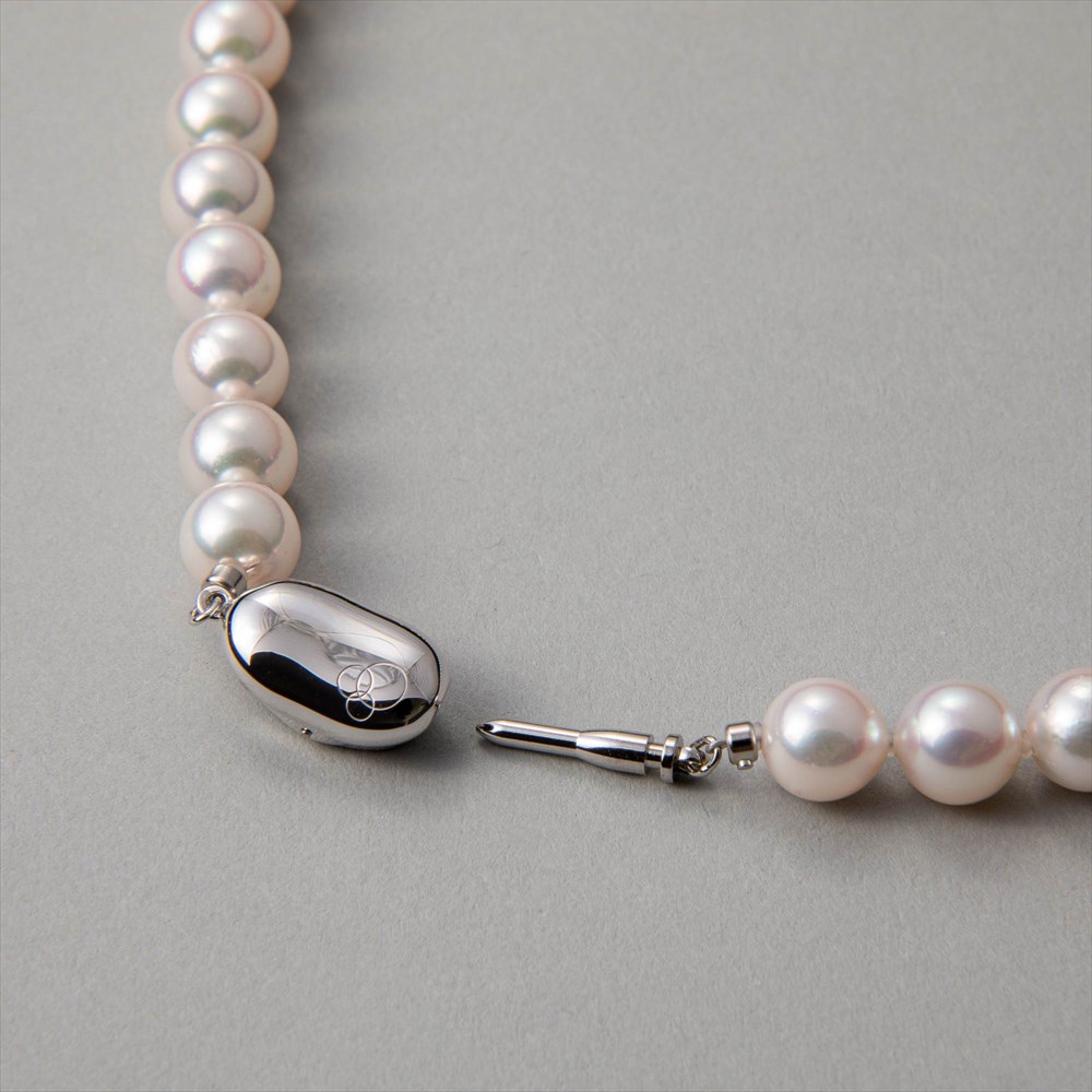 楽天市場】あこや真珠 ネックレス 8.0-8.5mm-オーロラロゼ- パール