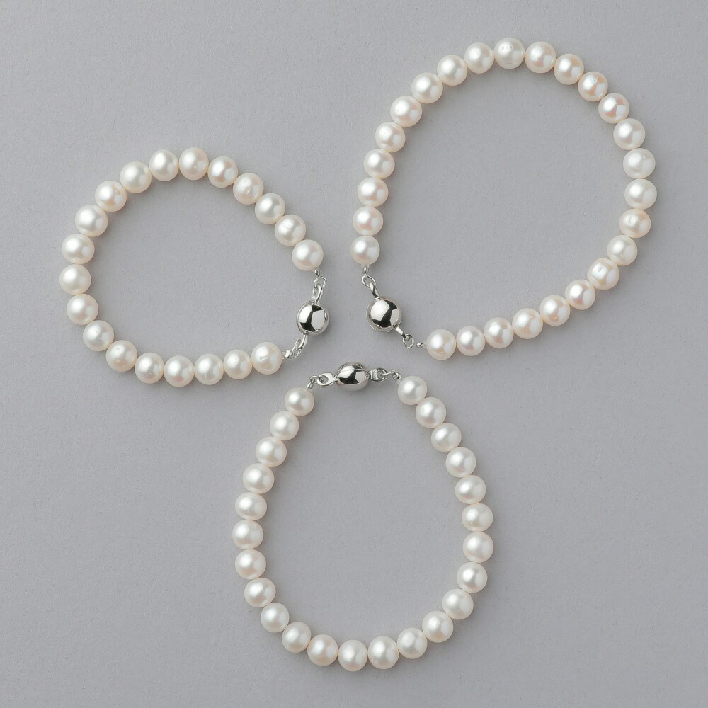 楽天市場】【WEB限定】淡水真珠 ブレスレット 6.5-7.0mm SV925 パール