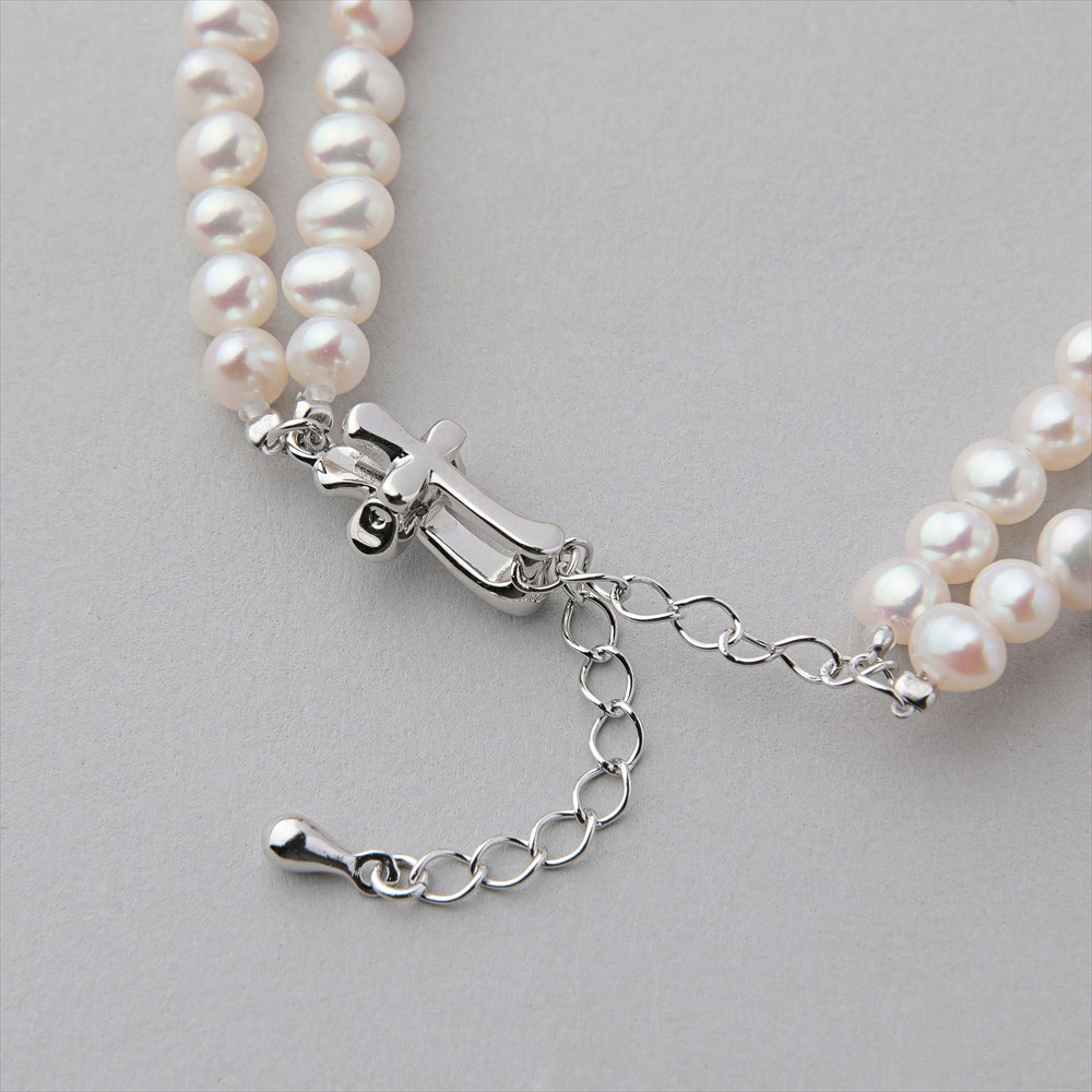 楽天市場】【WEB限定】淡水真珠 2連 ブレスレット 4.0-5.0mm パール