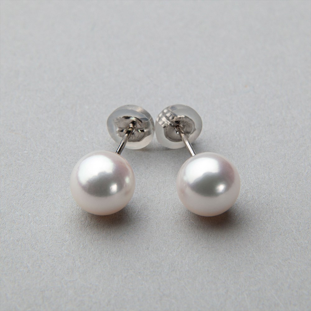 楽天市場】あこや真珠 ピアス 7.0-7.5mm PT900 パール 普段使い