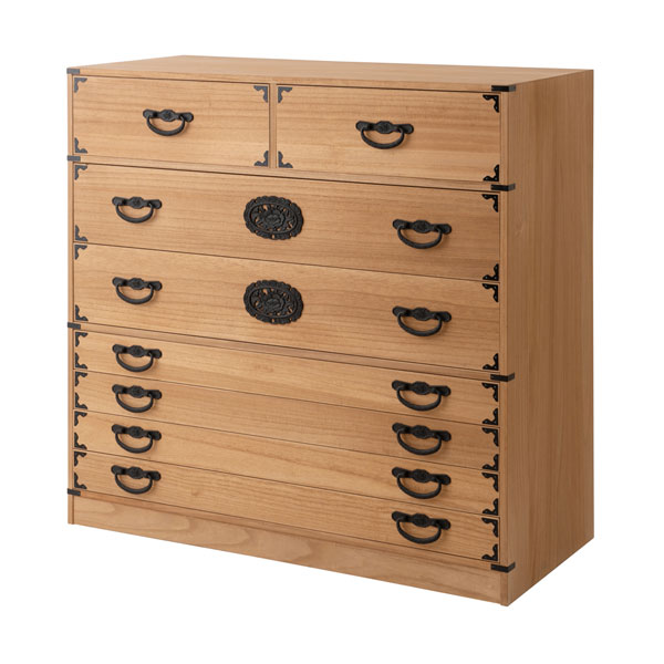 楽天市場】日本製 桐民芸箪笥 7段 ナチュラル 室町 大川製家具 タンス