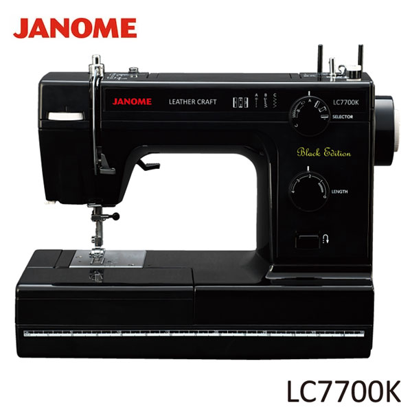 楽天市場】JANOME ジャノメ クラフトミシン LC7700K ブラック レザー