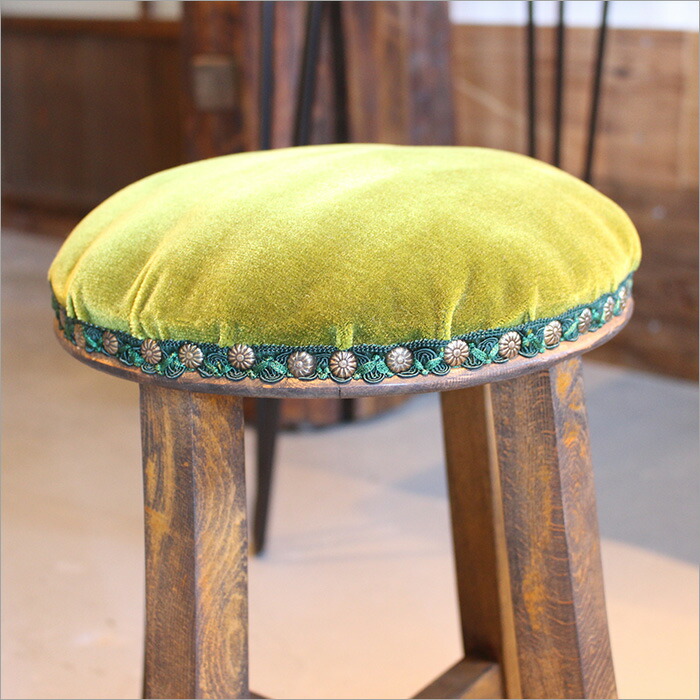 楽天市場】足踏みミシンの丸椅子 アンティーク スツール 木製 おしゃれ