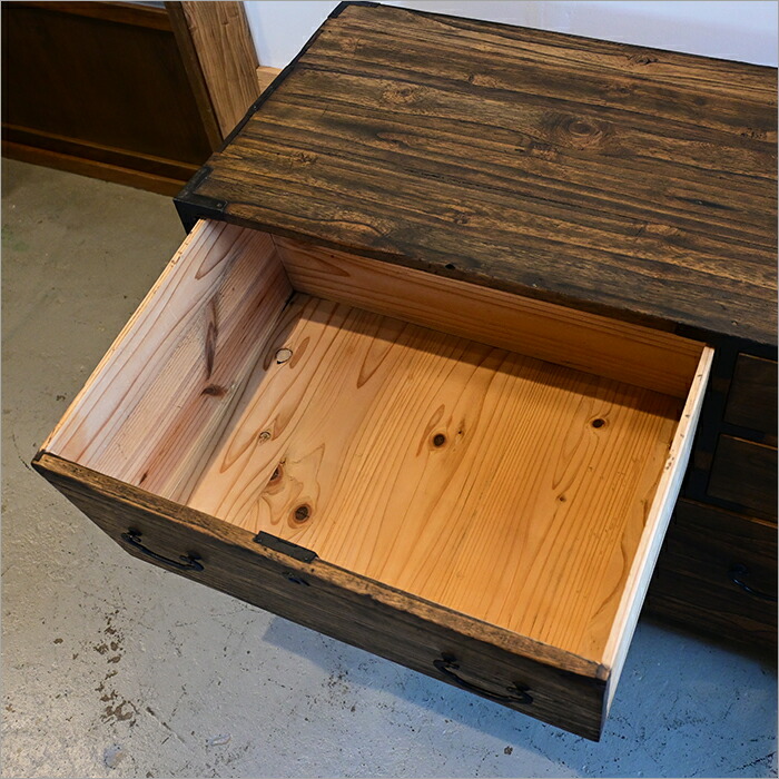 楽天市場】1点物 アンティーク 和箪笥 中古 リメイク品 木の脚付き