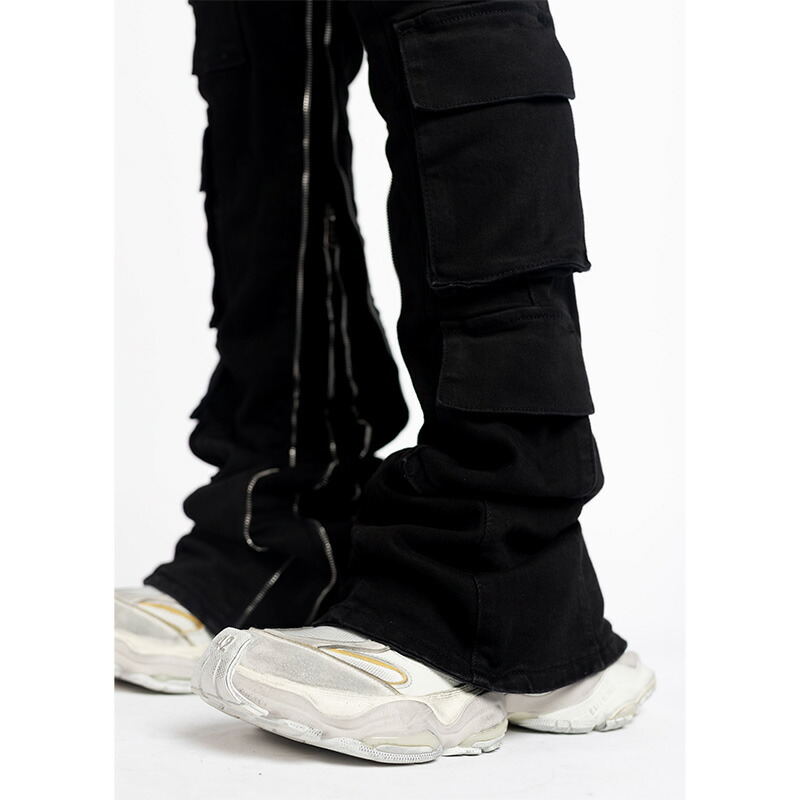 楽天市場】GUAPI グアピ デニムパンツ フレア チェーン ボトムス