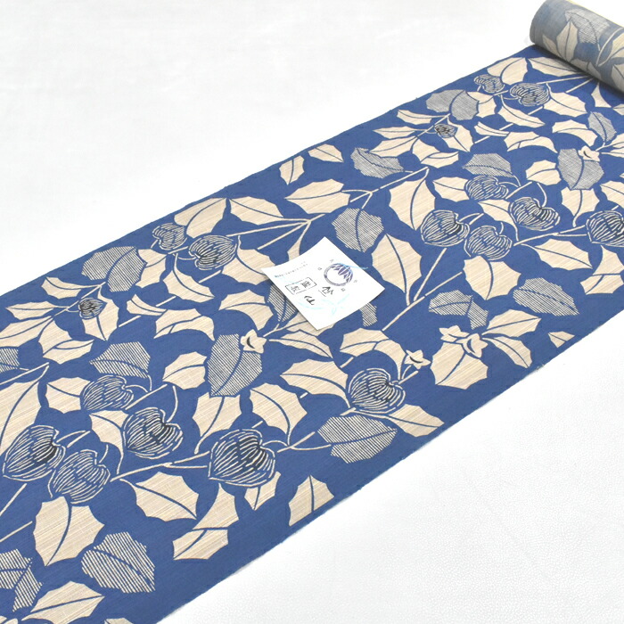 楽天市場】ゆかた＜奥州小紋＞浴衣 日本橋 竺仙鑑製 ほおずき 鬼灯