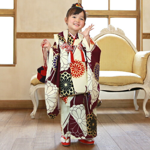 楽天市場】【レンタル】 七五三 着物 3歳 レンタル モダン 女の子 被布