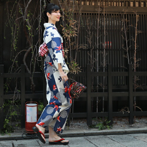 楽天市場】浴衣 セット レトロ 高級変わり織り綿浴衣3点セット「紺と