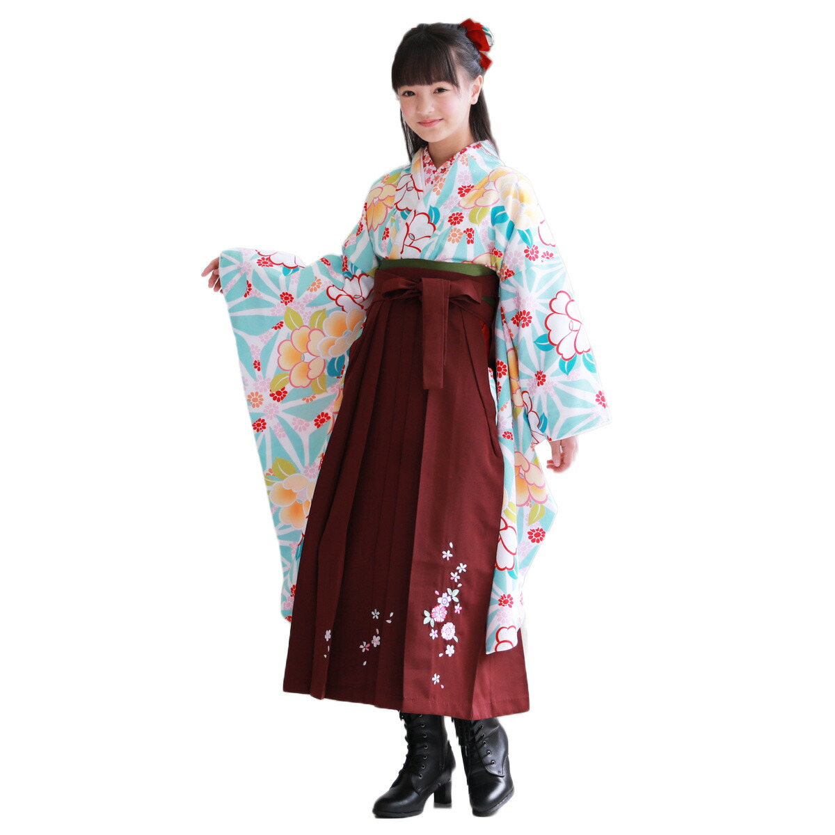 楽天市場】【販売】ジュニア 袴 セット 卒業式 女の子 小学生 ブーツ