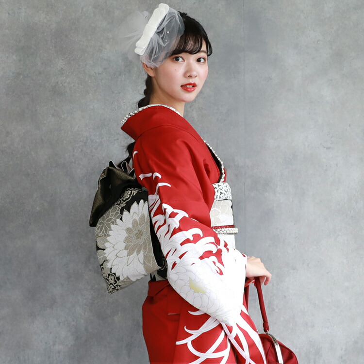 楽天市場】【最大20日間レンタル】 振袖 レンタル 成人式 赤 1月 フル