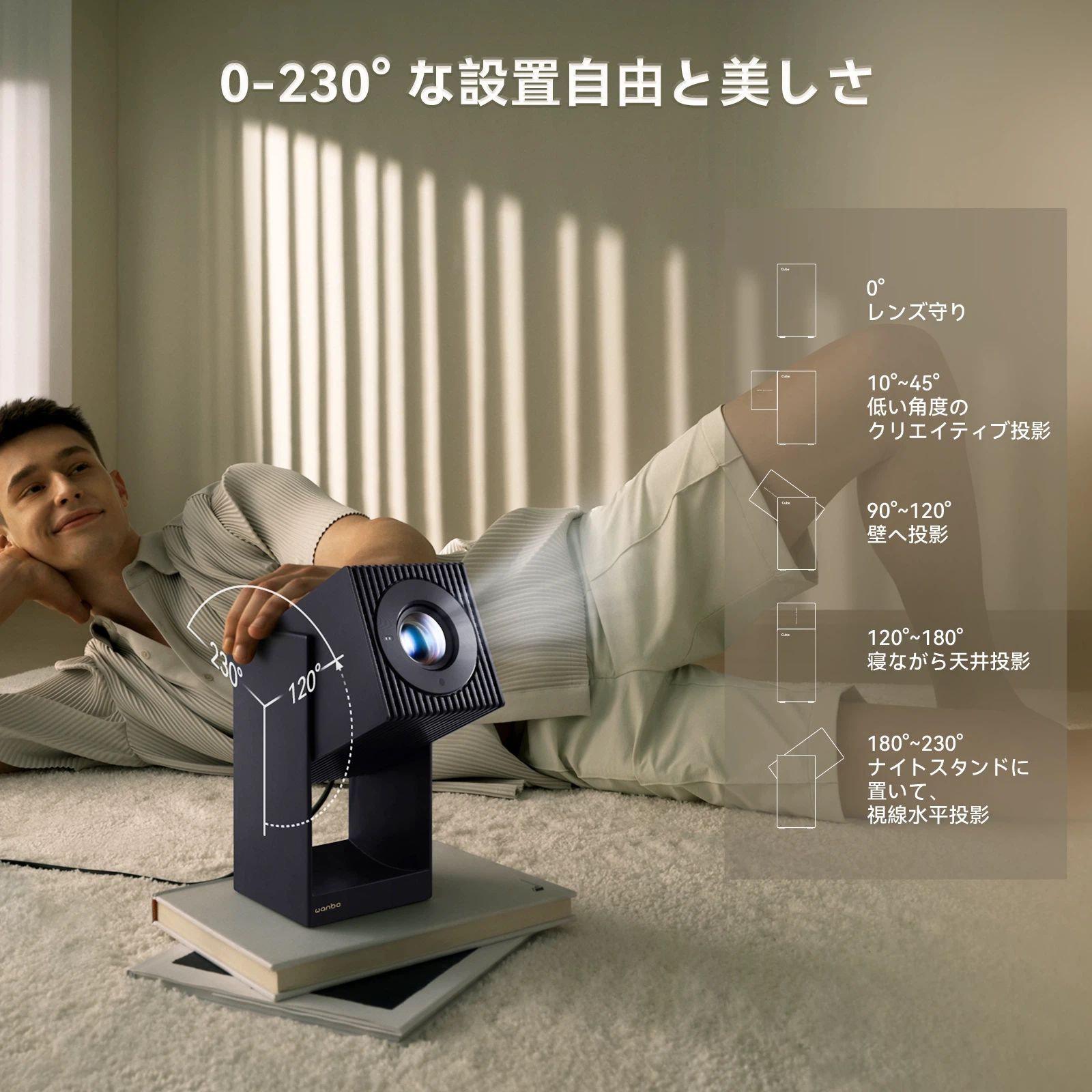 楽天市場】【正規Android TV 11.0 美収納レンズ保護】Wanbo Cube 2 Pro