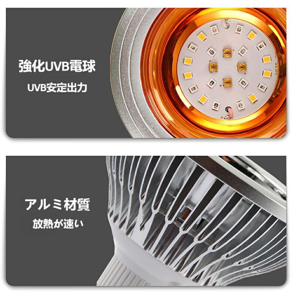 楽天市場】爬虫類 ライト 紫外線 爬虫類 バスキングライト 亀 ライト