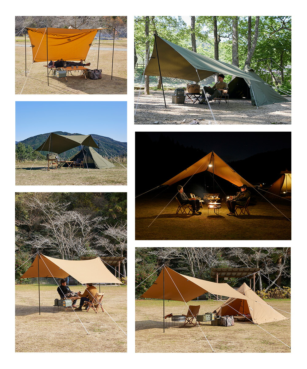 楽天市場】WAQ HEXA TARP TC Mサイズ ヘキサタープ waq-httc1 1-3人用
