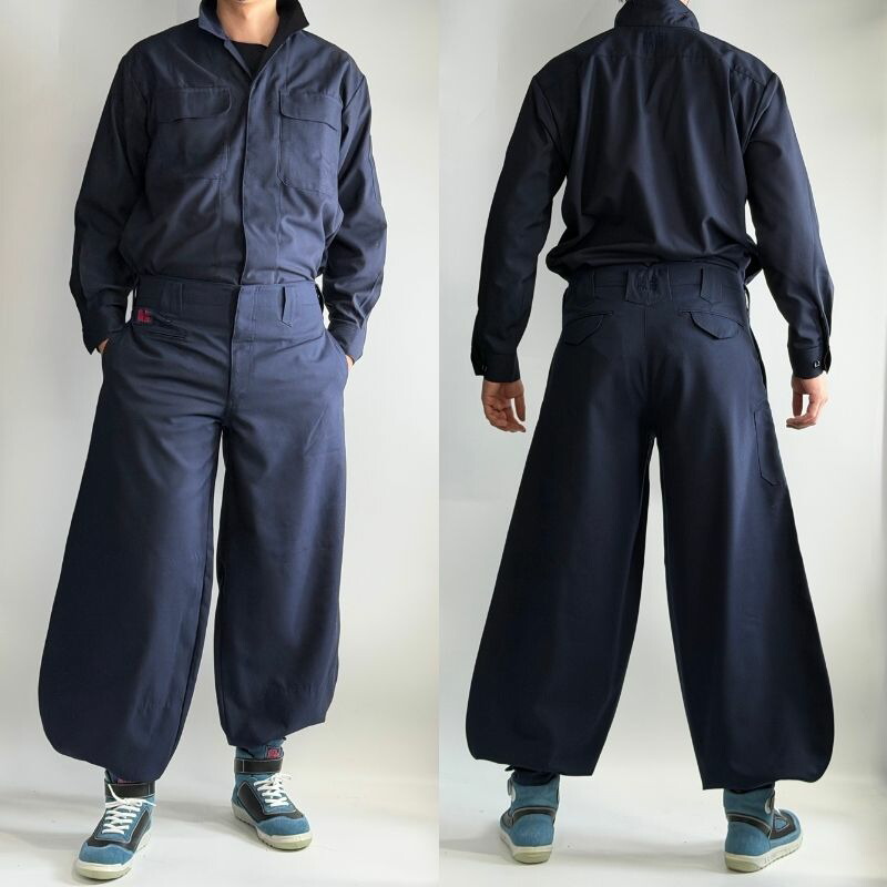 楽天市場】【上下セット】蕨上田 鳶装束 三つ釦超超ロング 鳶装束