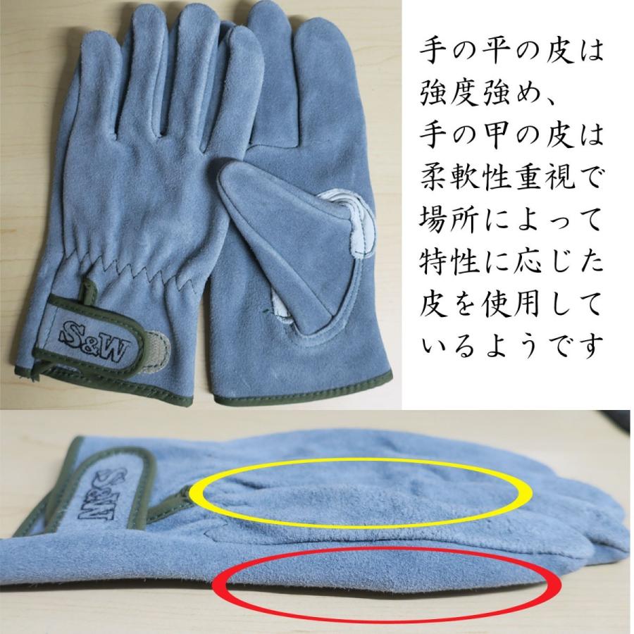 楽天市場】【即日配送】皮手 SW-32B マジックタイプ 作業用手袋 皮手袋