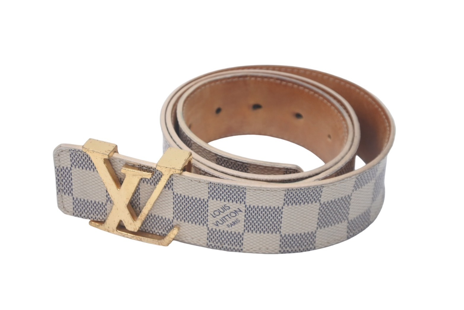 Louis Vuitton ベルト ダミエアズール 80cm 公式通販 ルイヴィトン