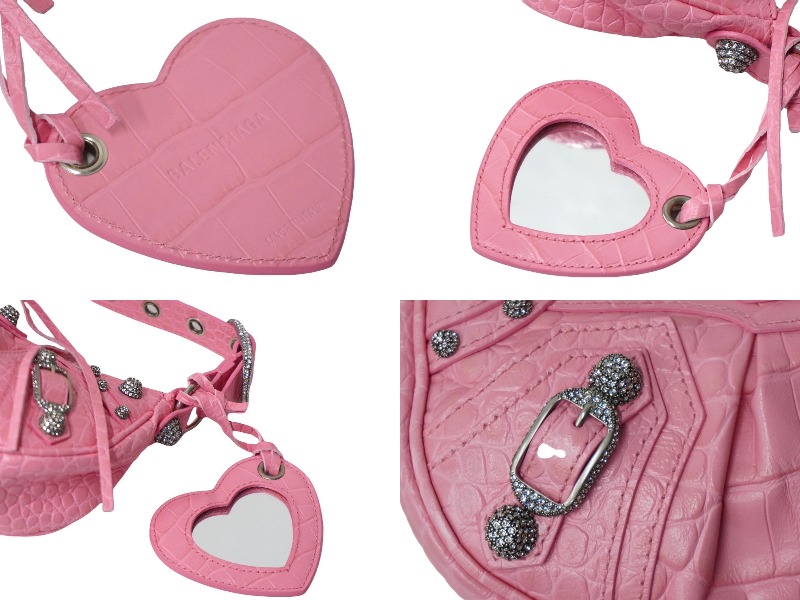 ☆極美品☆ BALENCIAGA ヴィンテージ ボストンバッグクロコダイル型