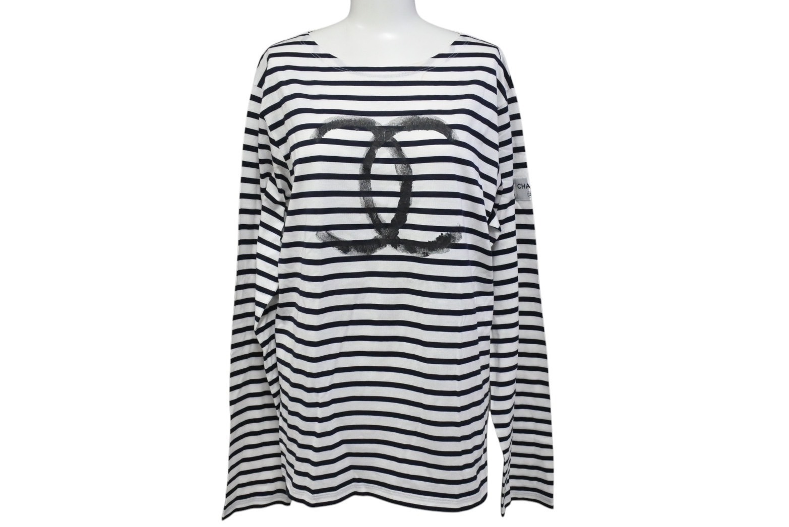 正規品 CHANEL ストライプ Tシャツ サマーニット ボーダー ココマーク