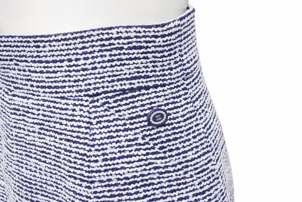 極美品 2001 CHANEL アルファベット ニット スカート ココプレート 極