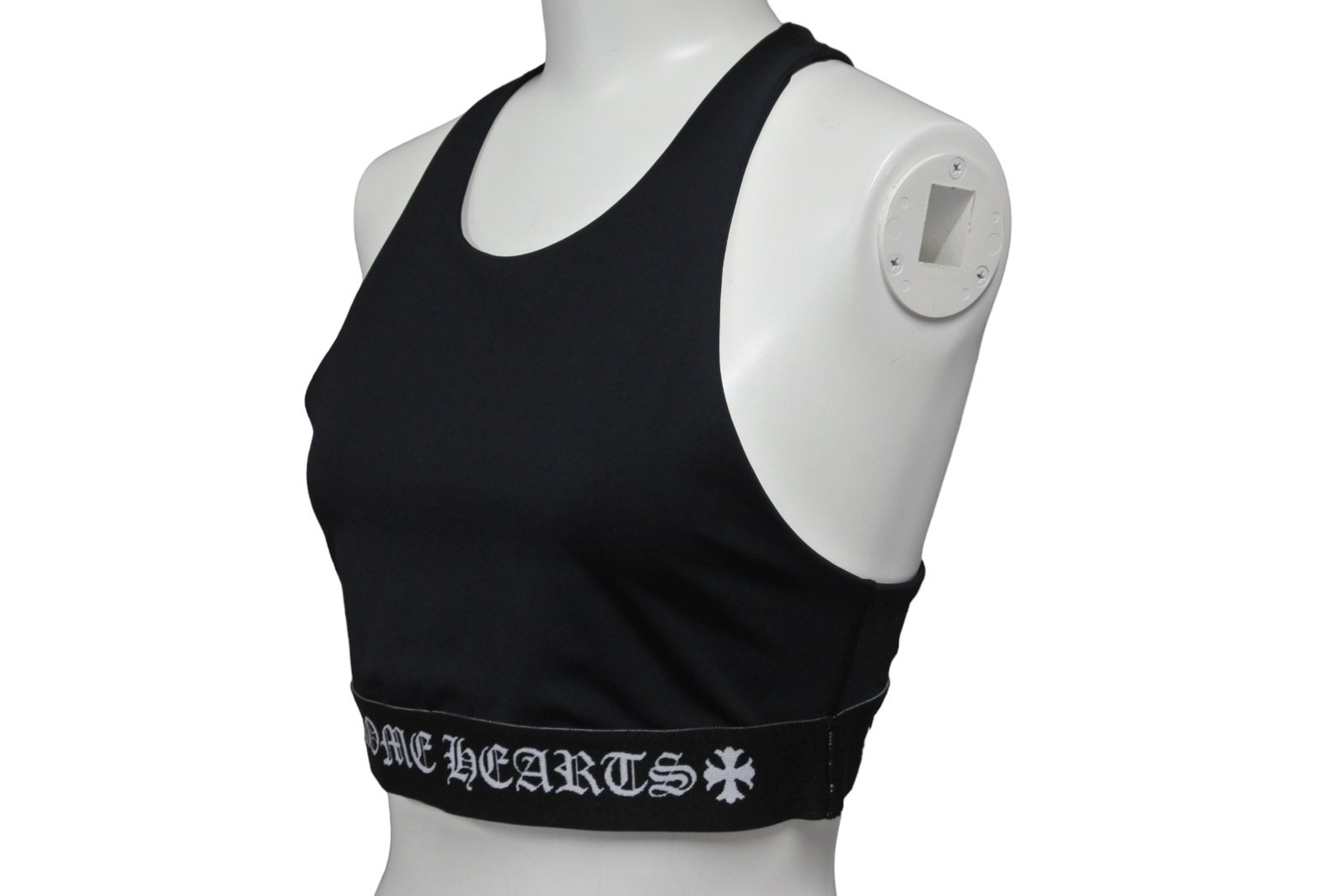 bibiCHROME HEARTSブラッククロス ビジュー付 タンクトップ bibiCHROME