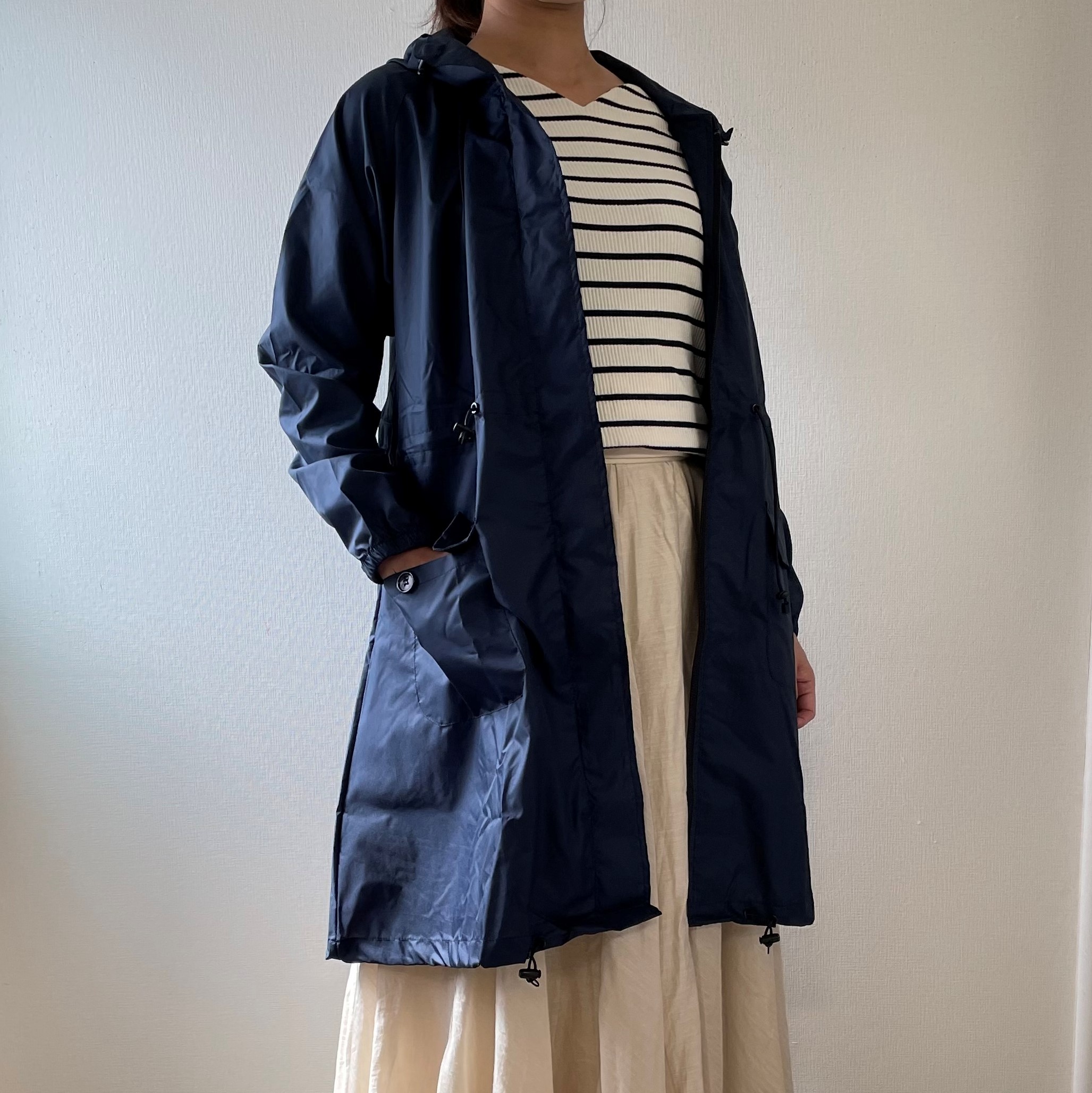 楽天市場】無地モッズコート ネイビー : 私の部屋楽天市場店