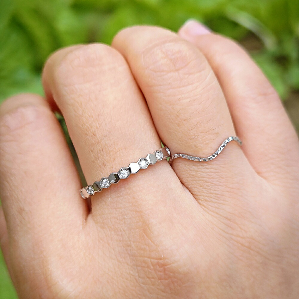 楽天市場】モアサナイト リング フルエタニティ シルバーリング K18