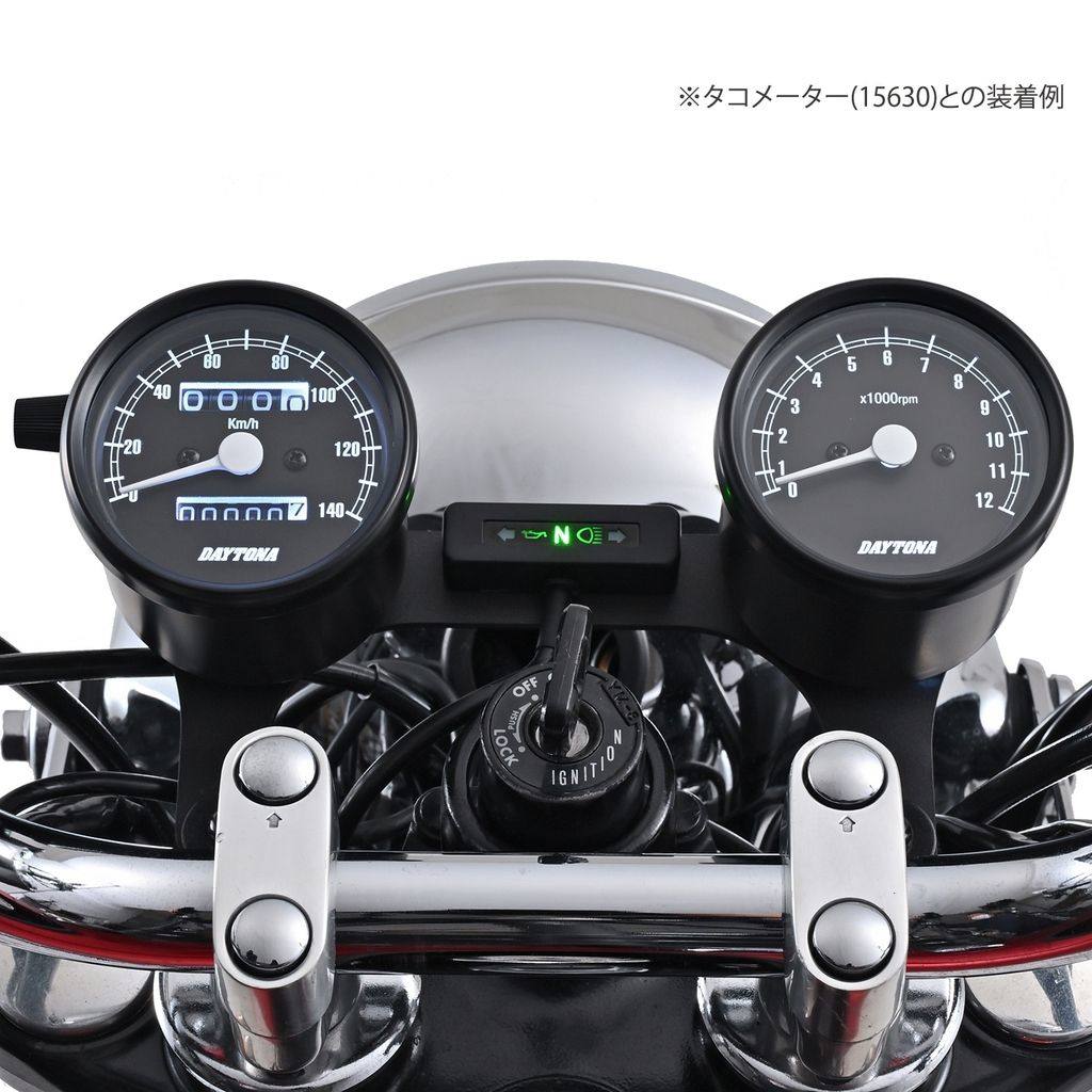 楽天市場】DAYTONA デイトナ 機械式スピードメーター 140km／h