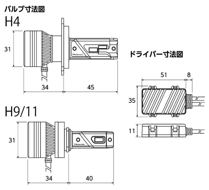 楽天市場】Valenti バレンティ LEDヘッドバルブ ZXシリーズ LEDヘッド
