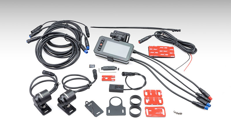 楽天市場】KIJIMA キジマ 液晶有線ドライブレコーダー AD731J バイク