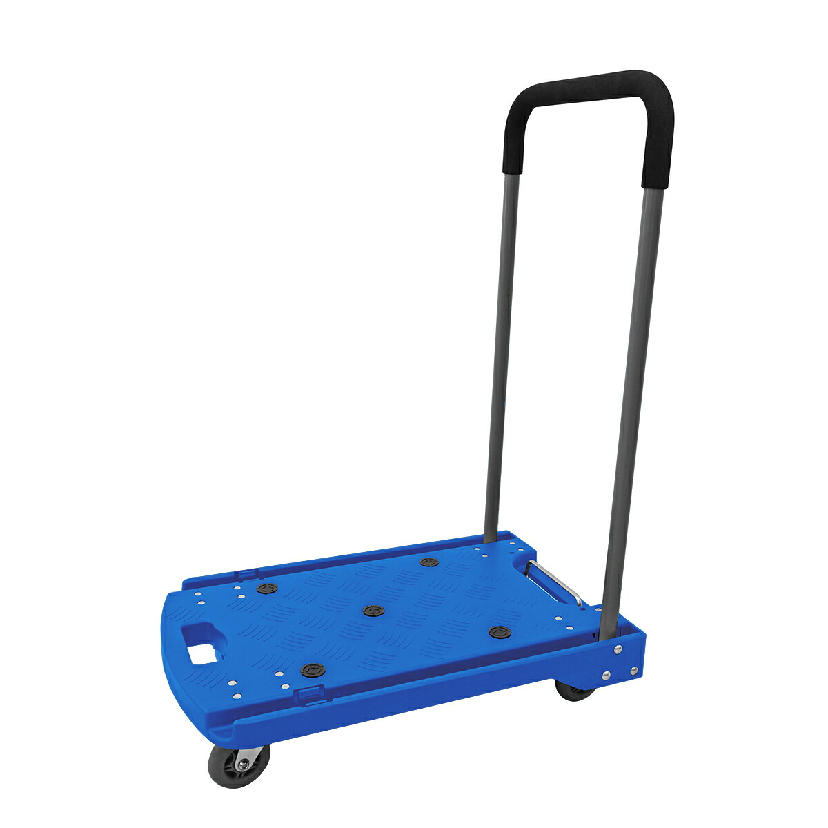 楽天市場】キャリーカート 折りたたみ（カラーブルー）の通販