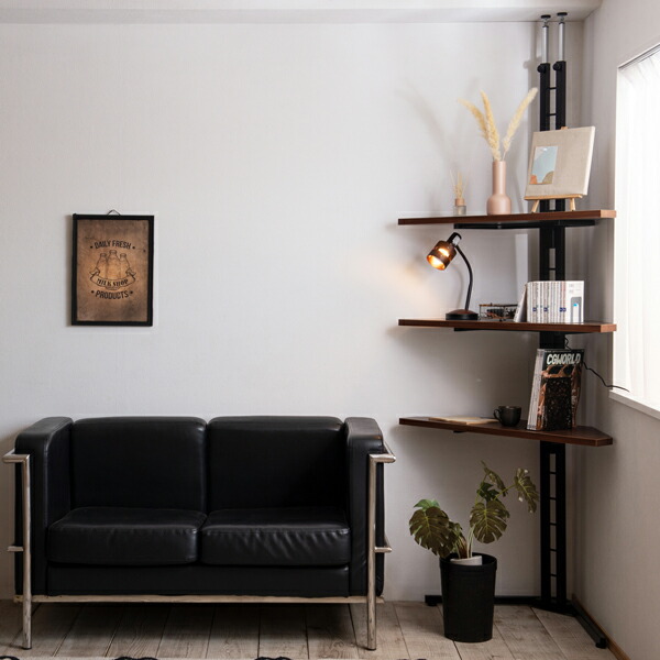 楽天市場】突っ張りディスプレイコーナーラック 棚板3枚タイプ